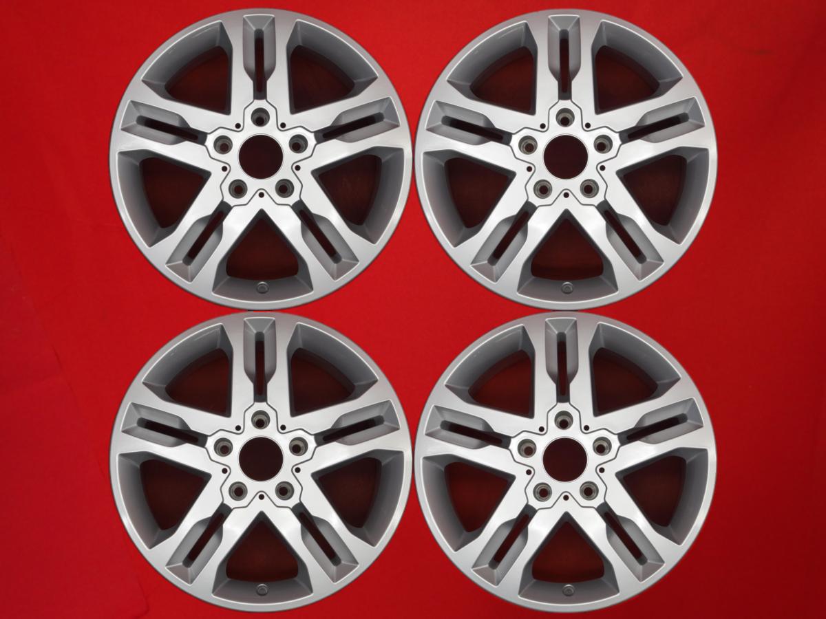 メルセデス-ベンツ Gクラス(G550ロング)純正5本スポーク 7.5Jx18 +43 5/130 シルバー(銀色)系 Gクラス 35,750円