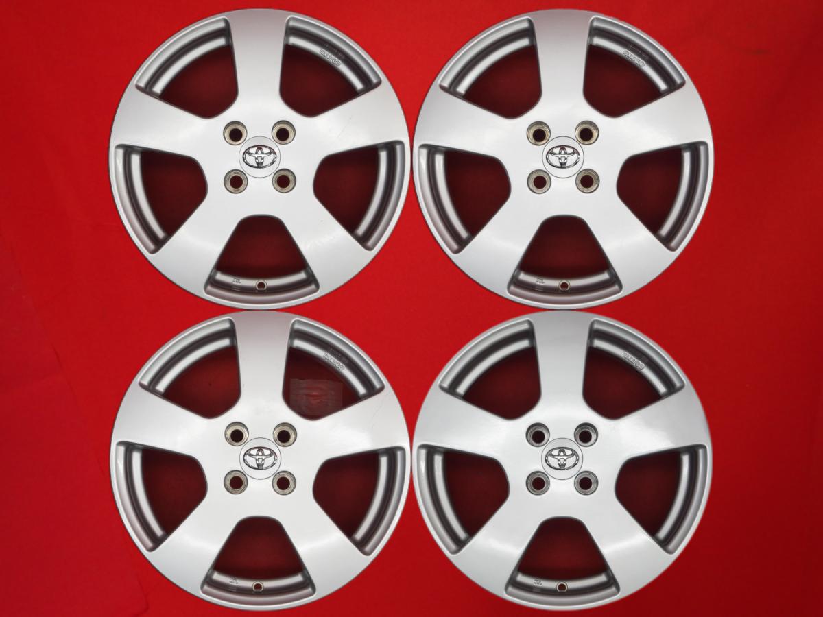 ラクティス (100系)純正オプション16inch 5.5Jx16 +39 4/100 シルバー(銀色)系 カローラ ラクティス カローラ フィールダー ヴィッツ アクア