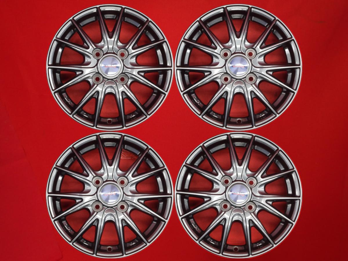 ヴェルヴァ VELVA SPORT II スポルト2 4Jx13 +45 4/100 ガンメタ系 ステラ リベスタ プレオ バモス ホビオ バモス キャリィ オッティ ステラ トッポ キャロル エコ フレア クロスオーバー フレアワゴン ムーヴ ワゴンR トラック トゥデイ ミラ エヌボックス プラス カスタム