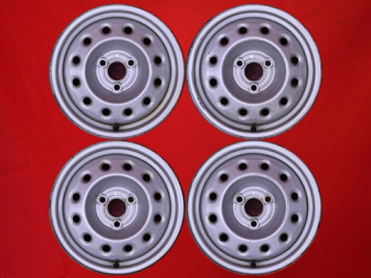スチールホイール - 5Jx14 +14 3/108 シルバー(銀色)系｜中古タイヤ・ホイールの太平タイヤ