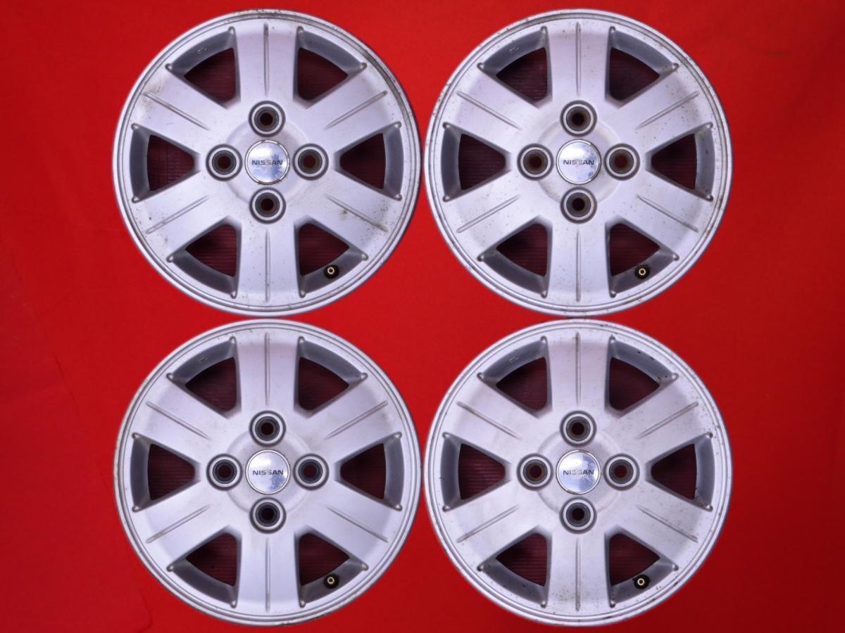 オッティ 純正13inch 4Jx13 +46 4/100 シルバー(銀色)系 オッティ