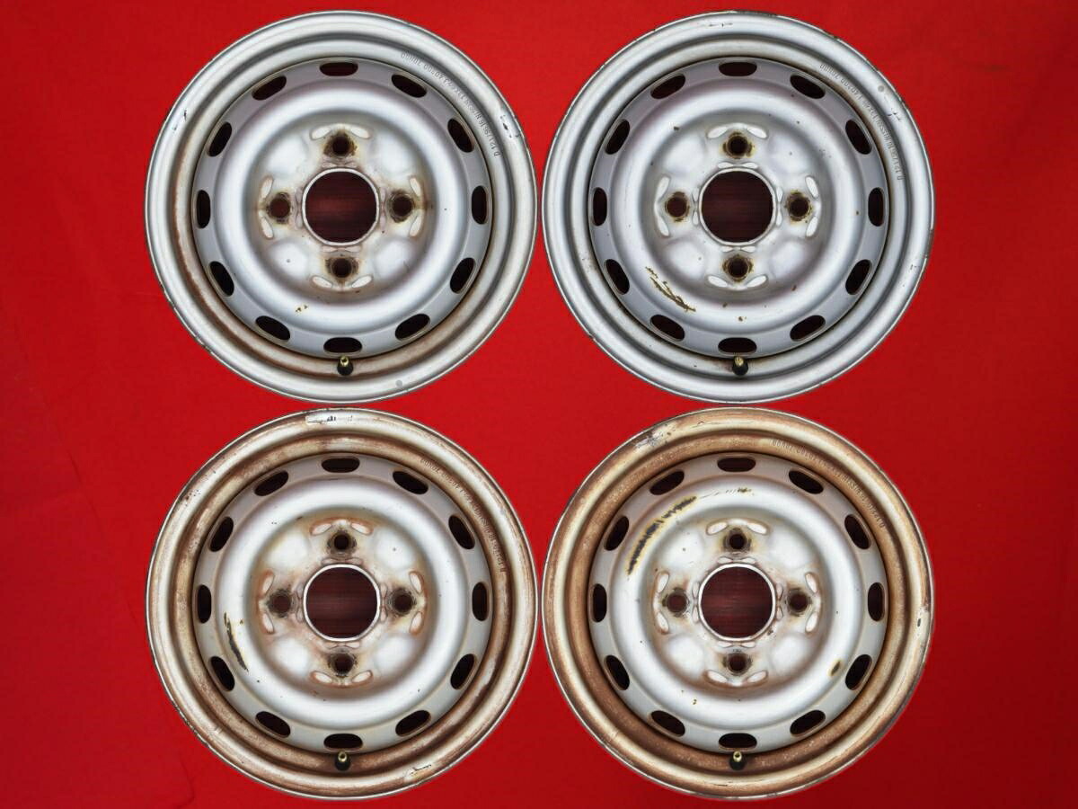 ニッサン 純正スチールホイール(キャップ無) 4.5Jx13 +45 4/114.3 シルバー(銀色)系|中古タイヤ・ホイールの太平タイヤ