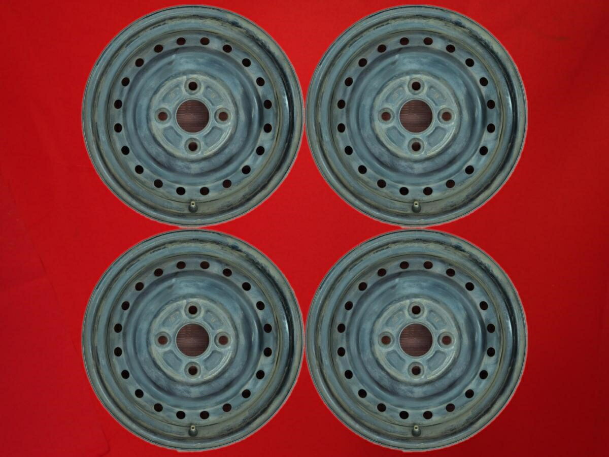 パッソ/ブーン (10系/M300S系)純正スチールホイール(キャップ無)DB 4.5Jx13 +35 4/100 ブラック(黒色)系 ブーン パッソ