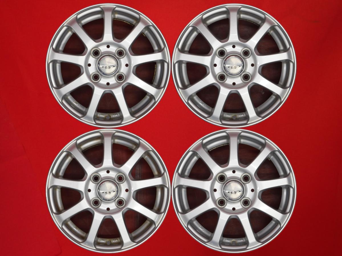 9スポークタイプ 1P 4Jx13 +43 4/100 シルバー(銀色)系 135/80R12ベース バン トラック 155/65R13ベース 145/70R12ベース｜中古タイヤ・ホイールの太平タイヤ