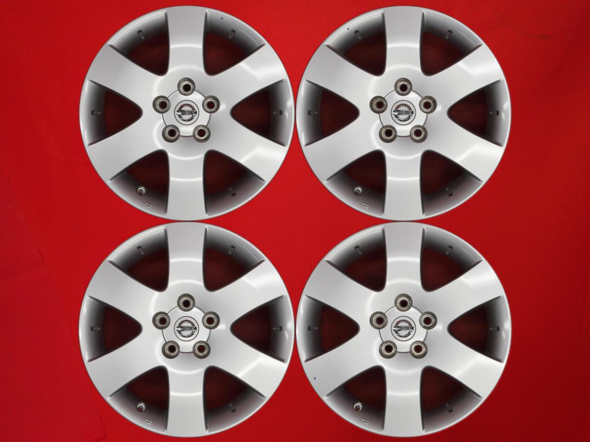 プレサージュ (U31)前期ハイウェイスター純正17inch 6.5Jx17 +40 5/114.3 シルバー(銀色)系 プレサージュ