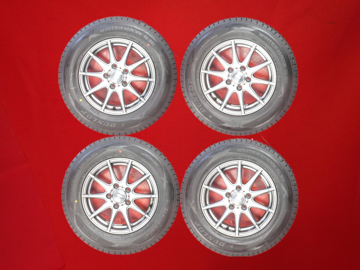 ダンロップ ウィンターマックス SJ8 DUNLOP WINTER MAXX SJ8 205/70R15 96Q 10スポークタイプ 1P 6Jx15 +43 5/114.3 ガンメタ系 CR-V 28,600円