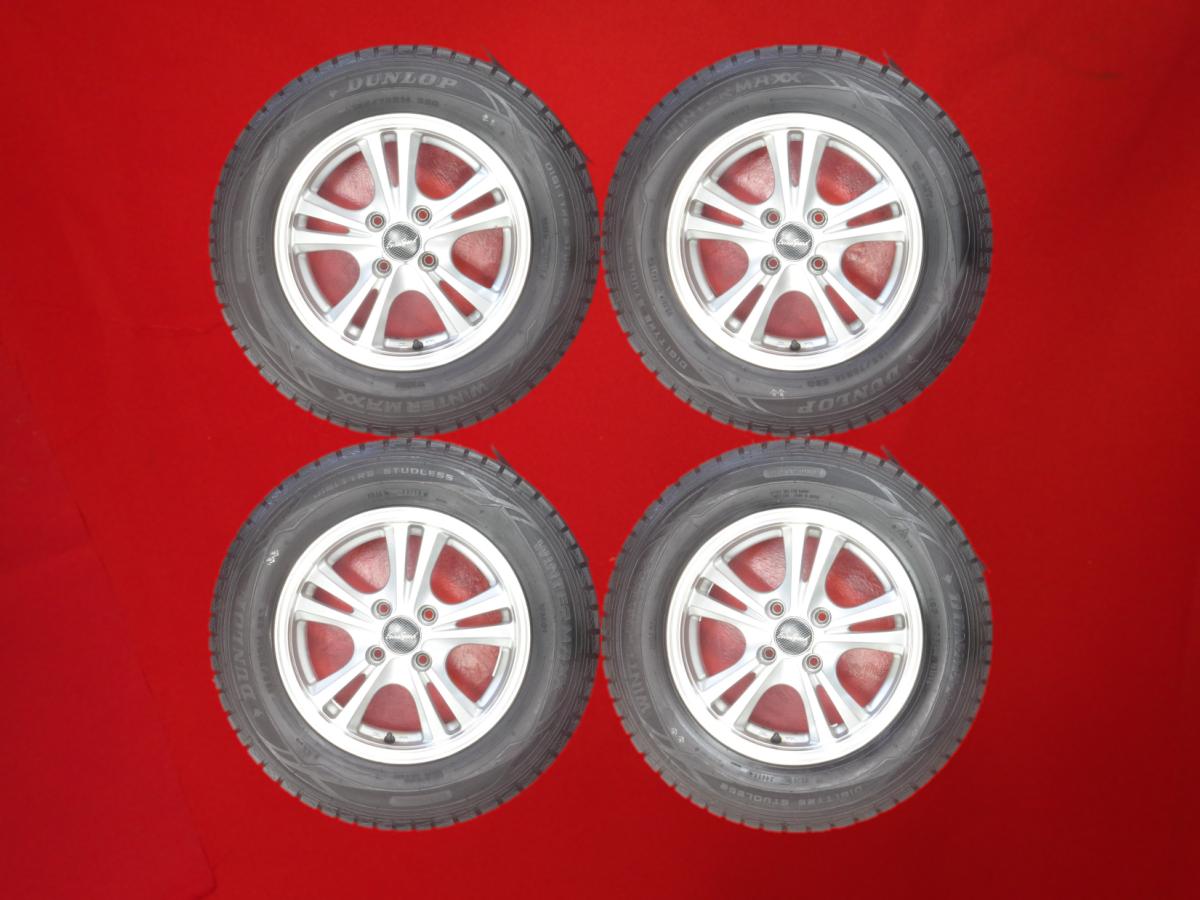 ダンロップ ウィンターマックス 01 WM01 DUNLOP WINTER MAXX 01 WM01 185/70R14 88Q 5Wスポークタイプ 1P 5.5Jx14 +38 4/100 ポリッシュ系 シルバー(銀色)系 ノート-eパワー カローラ アクシオ アレックス ノート カローラ スパシオ シビック ハイブリッド カローラ リベロ