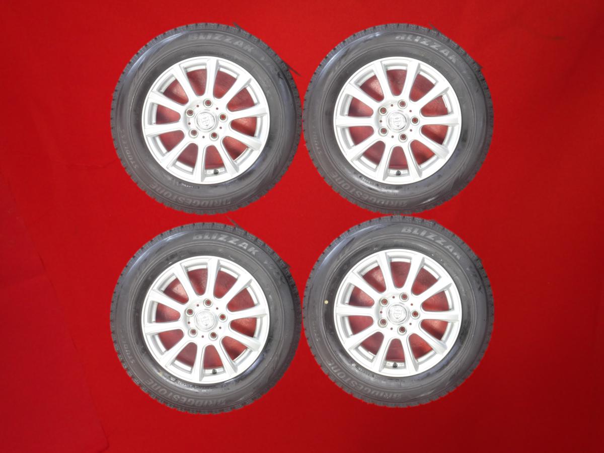 ブリヂストン ブリザック VRX BRIDGESTONE BLIZZAK VRX 195/65R15 91Q 10スポークタイプ 1P 6Jx15 +53 5/114.3 シルバー(銀色)系 センティア プログレ ラフェスタ ハイウェイスター アイシス ステップワゴン スパーダ マークII S-MX プレマシー エスクァイア ヴォクシー ア｜中古タイヤ・ホイールの太平タイヤ