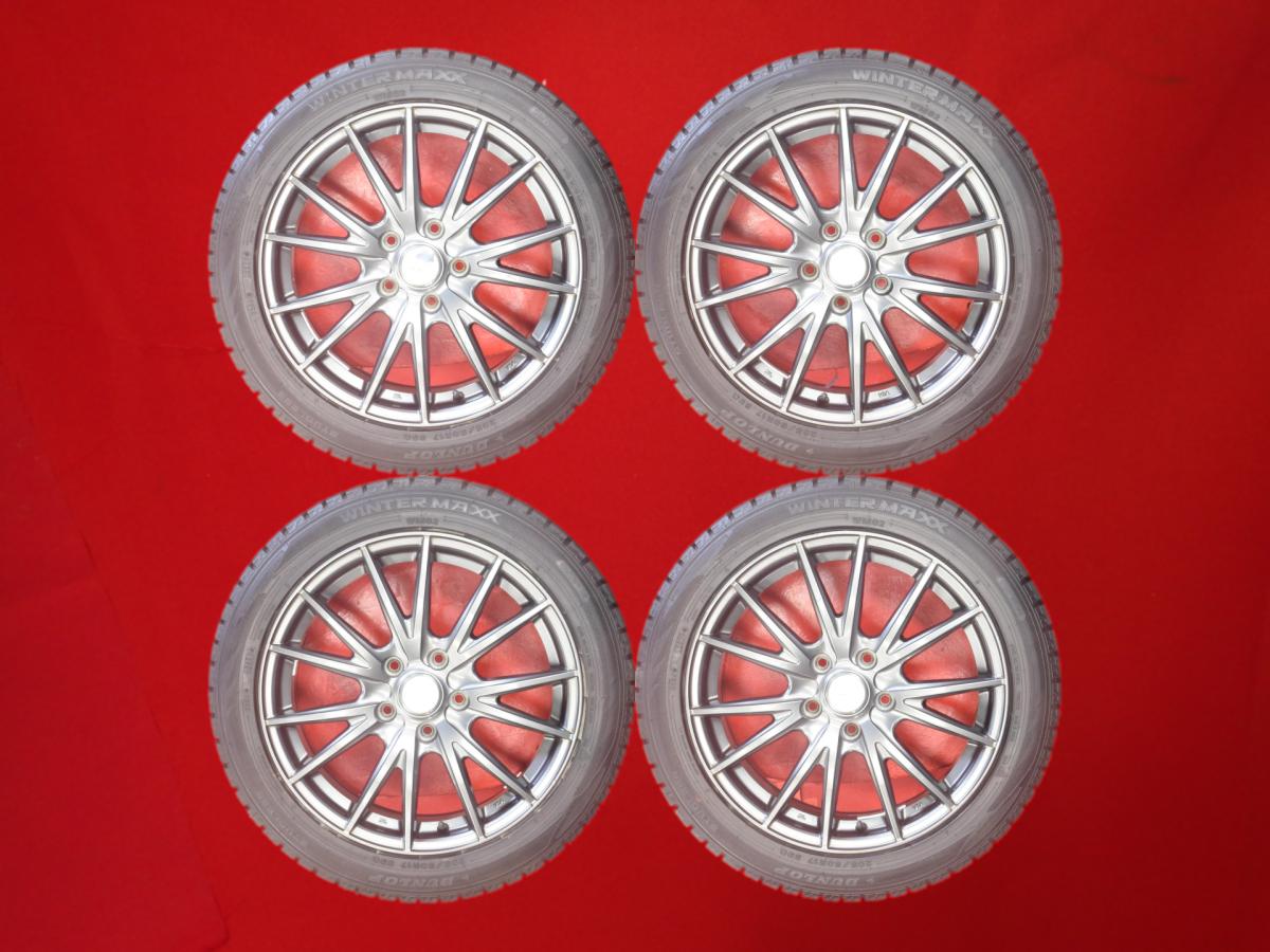 ダンロップ ウィンターマックス 02 WM02 DUNLOP WINTER MAXX 02 WM02 205/50R17 89Q 7Wスポークタイプ 1P 7Jx17 +53 5/114.3 ガンメタ系 ラフェスタ プレマシー ラフェスタ ハイウェイスター アクセラ スポーツ SX4 セダン アクセラ SX4｜中古タイヤ・ホイールの太平タイヤ
