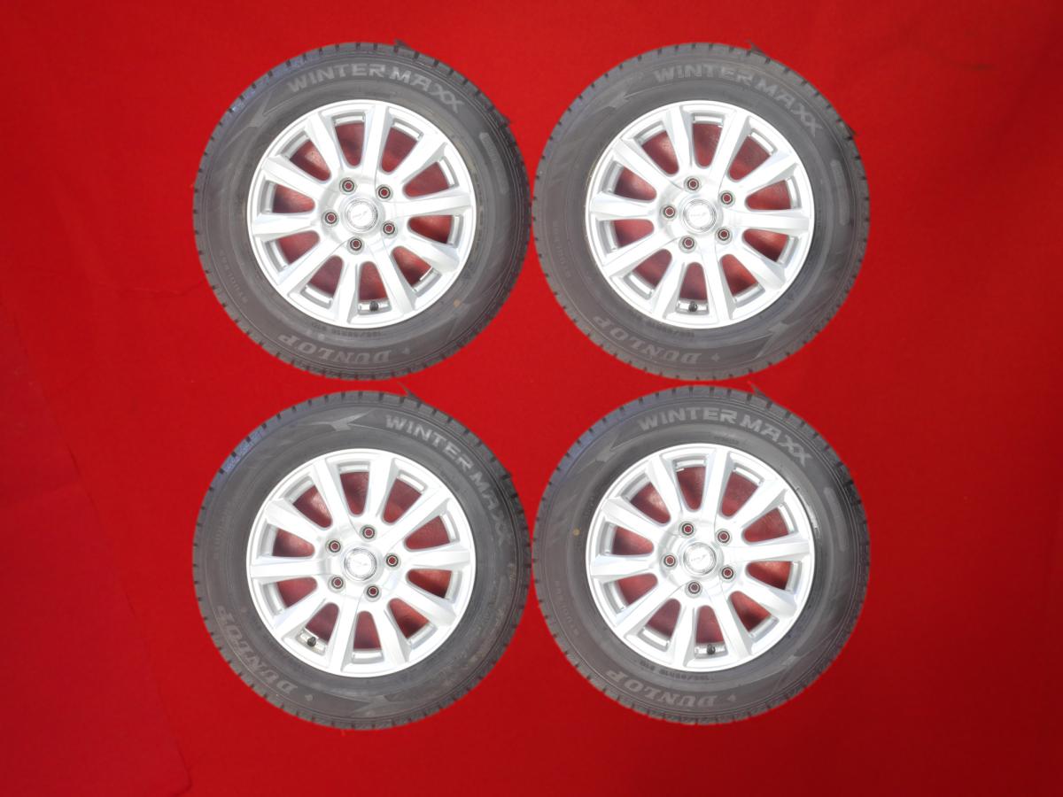 ダンロップ ウィンターマックス 02 WM02 DUNLOP WINTER MAXX 02 WM02 195/65R15 91Q 10スポークタイプ 1P 6Jx15 +53 5/114.3 シルバー(銀色)系 アコード アクセラ ヴォクシー エスクァイア ミレーニア クレスタ ステップワゴン アヴァンシア クラウン セダン ノア アコード