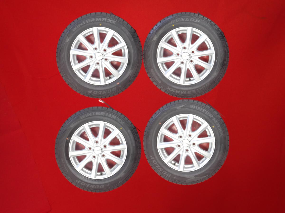 ダンロップ ウィンターマックス 02 WM02 DUNLOP WINTER MAXX 02 WM02 195/65R15 91Q 10スポークタイプ 1P 6Jx15 +53 5/114.3 シルバー(銀色)系 プレマシー マークII ステップワゴン スパーダ アイシス ラフェスタ ハイウェイスター プログレ センティア ミレーニア クレスタ|中古タイヤ・ホイールの太平タイヤ