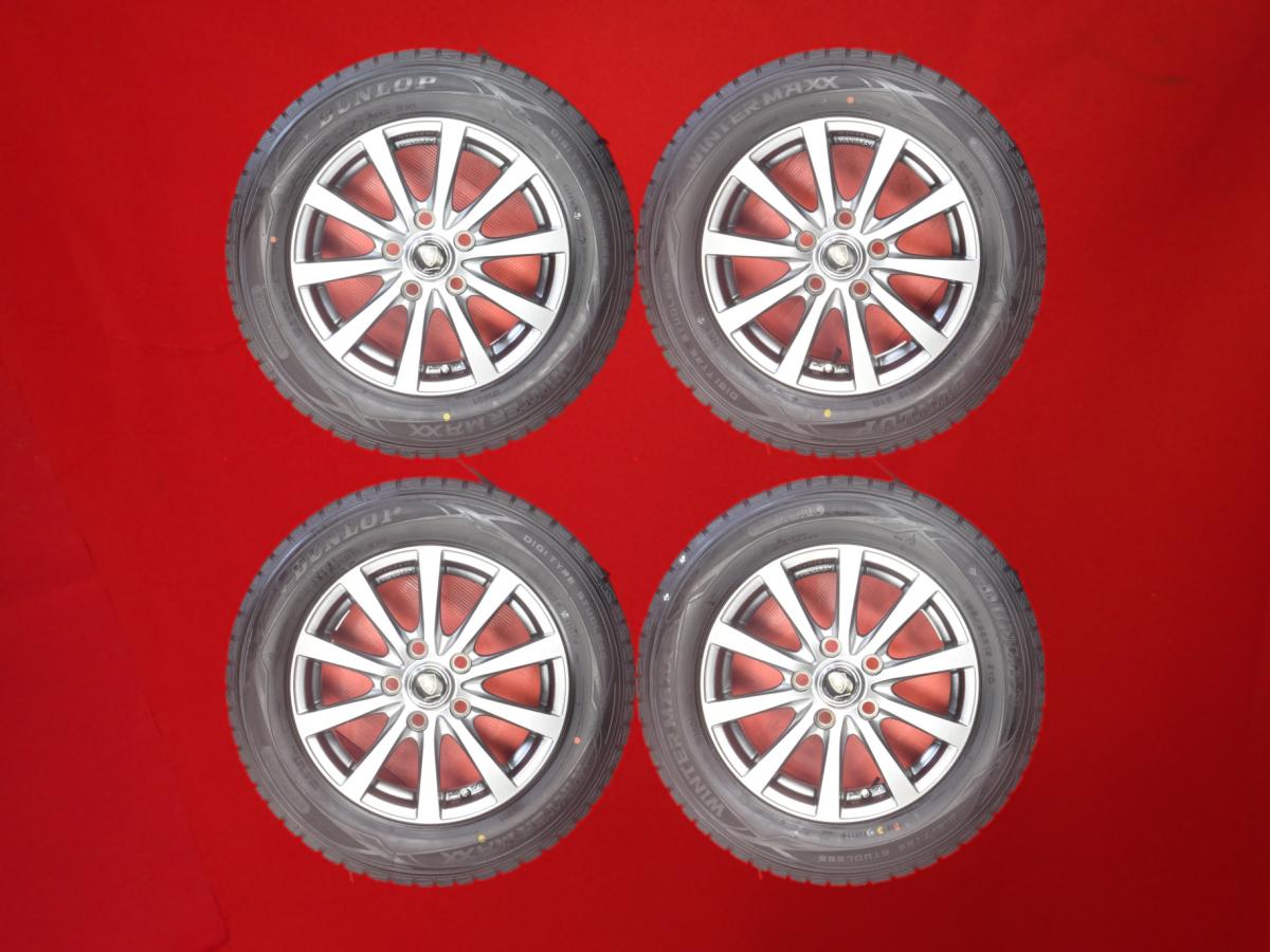 ダンロップ ウィンターマックス 01 WM01 DUNLOP WINTER MAXX 01 WM01 195/65R15 91Q 10スポークタイプ 1P 6Jx15 +50 5/114.3 ガンメタ系 プログレ アイシス マークII チェイサー クラウン エスクァイア ヴォクシー ノア クラウン セダン クレスタ ビスタ