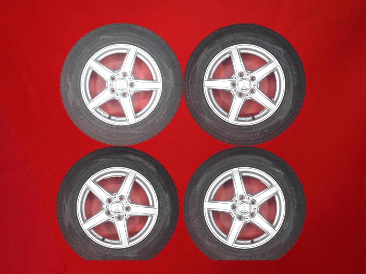 ダンロップ ウィンターマックス SJ8 DUNLOP WINTER MAXX SJ8 215/65R16 98Q 5スポークタイプ 1P 6.5Jx16 +40 5/114.3 シルバー(銀色)系 エクストレイル MPV エスティマ ヴェルファイア プレサージュ デュアリス C-HR カローラ クロス エルグランド パジェロ イオ アルファー｜中古タイヤ・ホイールの太平タイヤ 28,116円