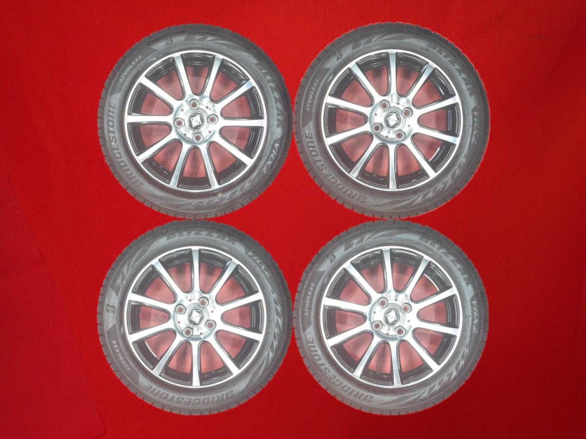ブリヂストン ブリザック VRX2 BRIDGESTONE BLIZZAK VRX2 185/55R15 82Q 10スポークタイプ 1P 5.5Jx15 +42 4/100 ガンメタポリッシュ(ガンメタ&ポリッシュ) アトレー7 カルタス クレセント パッソ コルト フィット アリア キューブ シボレー クルーズ プラッツ ラウム ノー