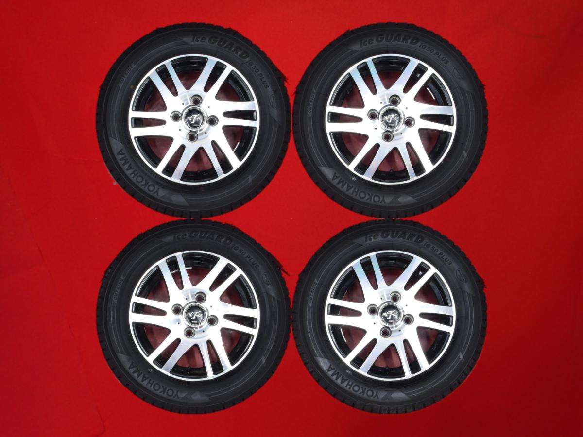 ヨコハマ アイスガード 5 プラス iG50 YOKOHAMA iceGUARD 5 PLUS iG50 155/70R13 75Q 6Wスポークタイプ 1P 4Jx13 +42 4/100 ブラックポリッシュ(ブラック&ポリッシュ) ドミンゴ ハイゼット カーゴ ラピュタ ミニカ トッポ ミラ イース ケイ スクラムワゴン NV100 クリッパー