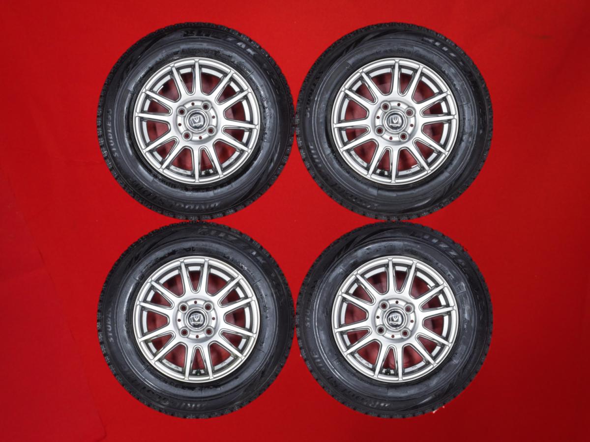 ブリヂストン ブリザック VRX BRIDGESTONE BLIZZAK VRX 155/80R13 79Q 6Wスポークタイプ 1P 5Jx13 +35 4/100 ガンメタ系 シビック プロ ファミリア ネオ カローラ ブーン シャレード4WD カルディナ バン ソシアル スターレット ファミリア ワゴン サニー スプリンター ヴィ｜中古タイヤ・ホイールの太平タイヤ