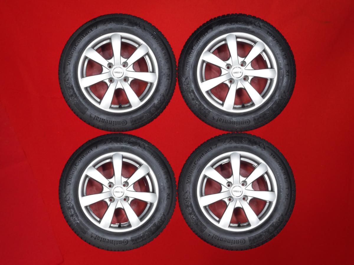 コンチネンタル バイキングコンタクト 7 CONTINENTAL VikingContact 7 195/65R15 95T 7スポークタイプ 1P 6Jx15 +28 4/108 ガンメタ系 307 307SW 23,760円