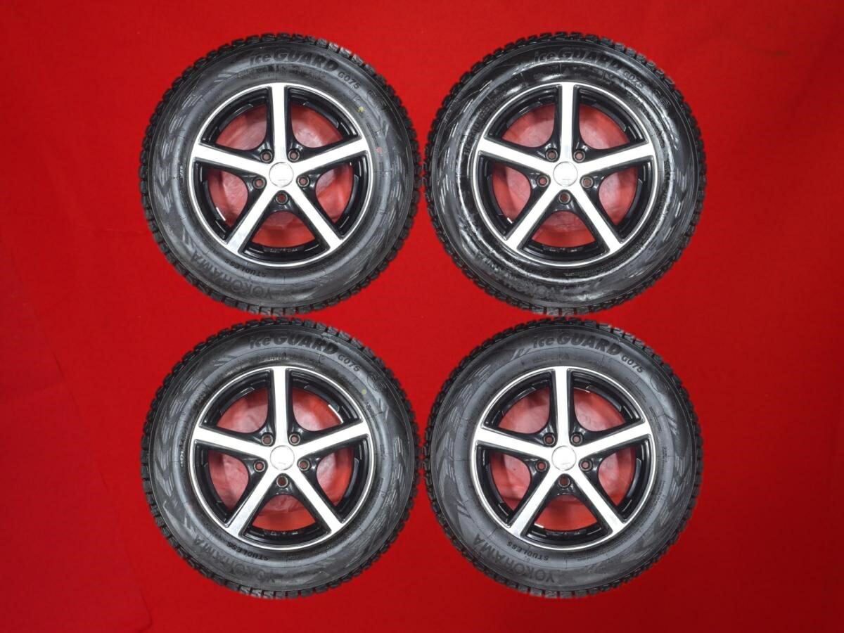 ヨコハマ アイスガード G075 YOKOHAMA iceGUARD G075 215/70R16 100Q 5スポークタイプ 1P 6.5Jx16 +38 5/114.3 ブラックポリッシュ(ブラック&ポリッシュ) RAV4 アウトランダー アウトランダー PHEV パジェロ イオ クルーガーハイブリッド エクリプスクロス ハリアー エレメ 35,035円