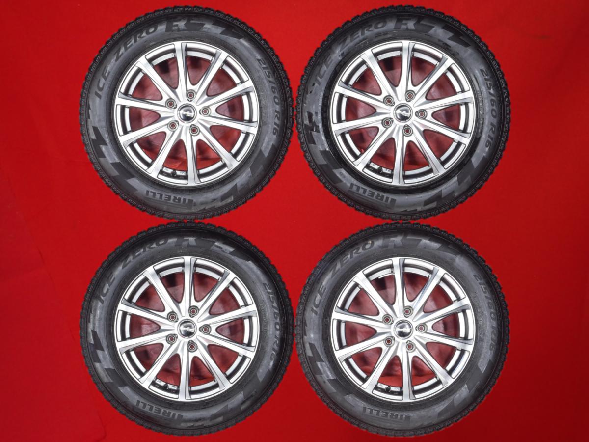 ピレリ アイス ZERO FR PIRELLI ICE ZERO FR 215/60R16 99H 10スポークタイプ 1P 6.5Jx16 +53 5/114.3 ガンメタ系 オデッセイ CR-V レジェンド クラウン マジェスタ カムリ CX-3 ヴェゼル エスティマ ハイブリッド エスティマ ティアナ MPV