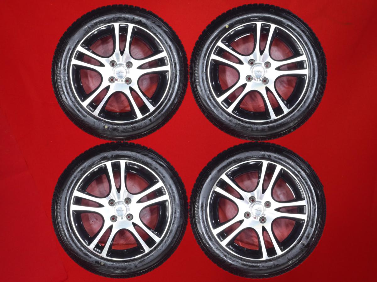 ブリヂストン ブリザック VRX2 BRIDGESTONE BLIZZAK VRX2 185/60R16 86Q 5Wスポークタイプ 1P 6.5Jx16 +42 4/100 ブラックポリッシュ(ブラック&ポリッシュ) マツダ2 アクア デミオ