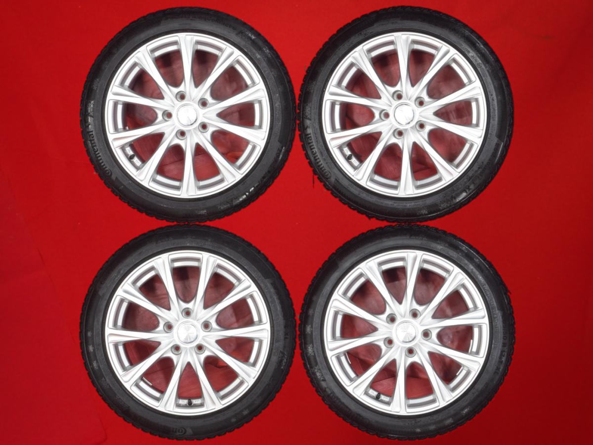 コンチネンタル コンチ バイキング コンタクト6 CONTINENTAL ContiVikingContact 6 205/50R17 93T 10スポークタイプ 1P 7Jx17 +40 5/114.3 シルバー(銀色)系 SX4 ランディ プレマシー ステップワゴン セレナ 28,600円