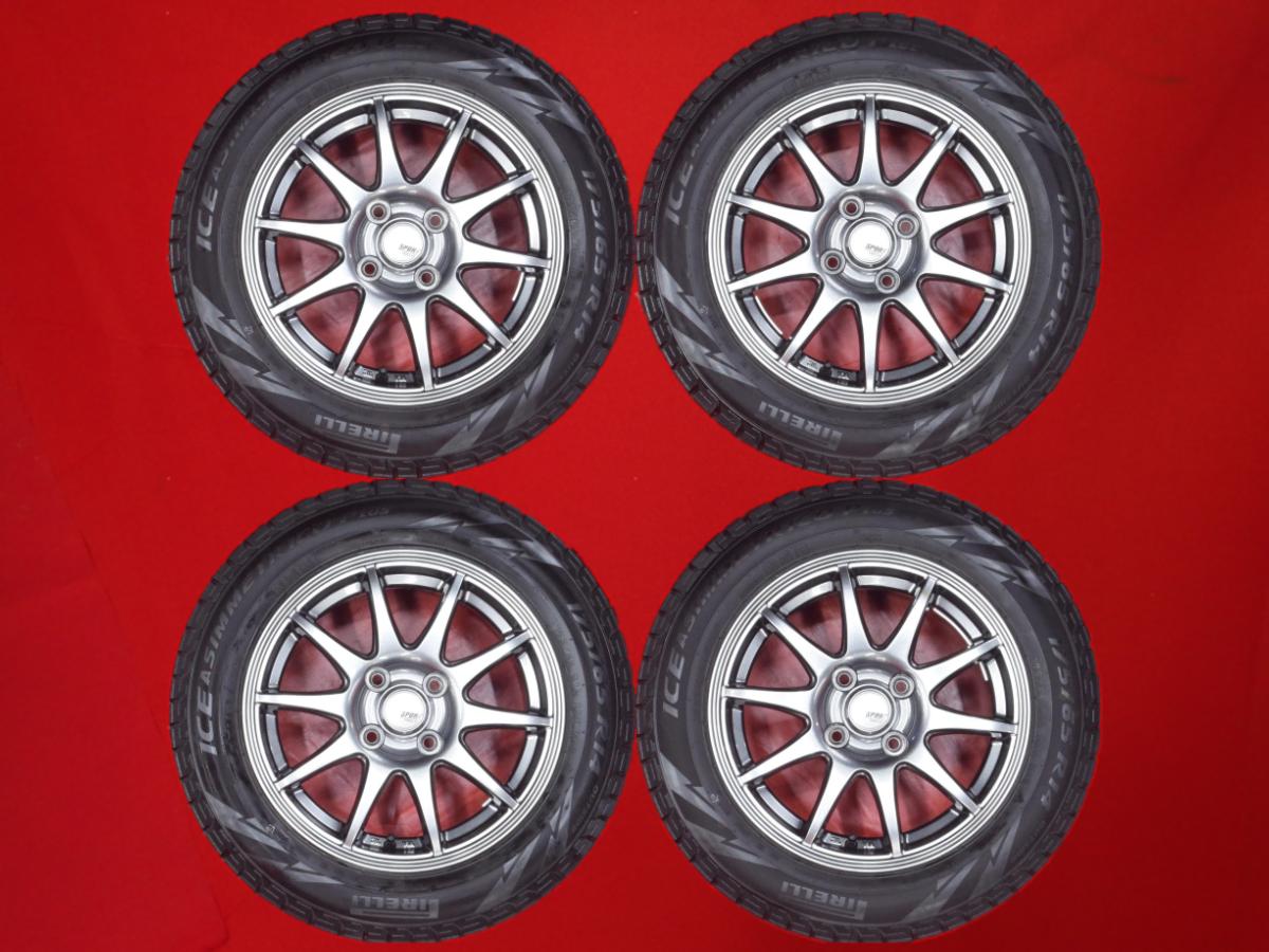 ピレリ アイス アシンメトリコ プラス PIRELLI ICE 175/65R14 82Q 10スポークタイプ 1P 5.5Jx14 +43 4/100 ガンメタ系 サニーカリフォルニア ノート ブーン ルミナス ラウム プラッツ パイザー コルト ヴィータ キューブ フィット アリア シビック シャトル パルサー パッ
