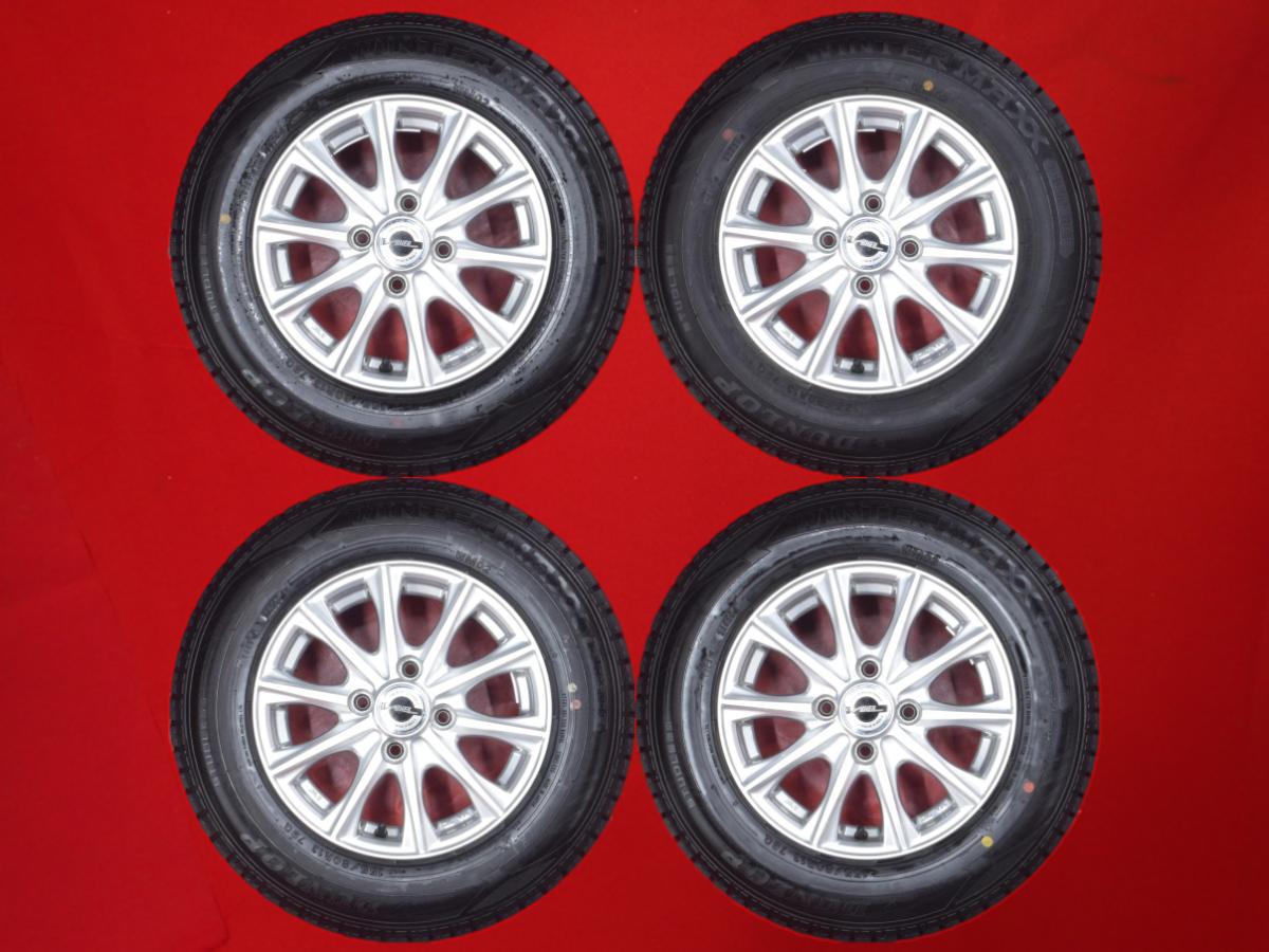 ダンロップ ウィンターマックス 02 WM02 DUNLOP WINTER MAXX 02 WM02 155/80R13 79Q 10スポークタイプ 1P 5Jx13 +36 4/100 シルバー(銀色)系 ミラージュ ブーン ヴィッツ パッソ ミラージュ モダーク ミラージュ アスティ ランサー プラッツ