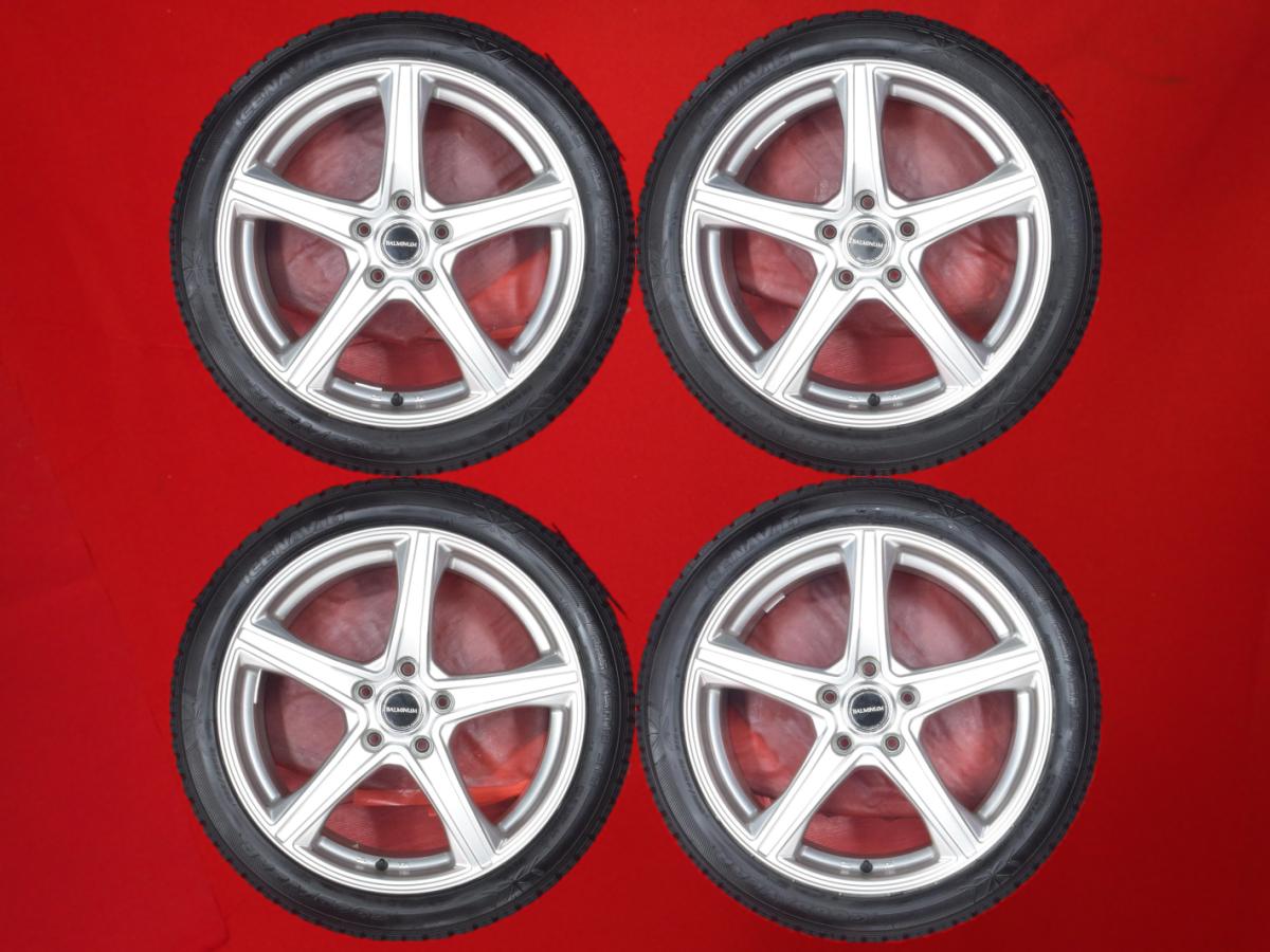 グッドイヤー アイスナビ 6 GOODYEAR ICENAVI 6 225/45R18 91Q 5スポークタイプ 1P 7.5Jx18 +42 5/114.3 シルバー(銀色)系 プレサージュ クラウン ロイヤル キックス HS250h ES330 エアトレック マークX ステージア バサラ ウィンダム クラウン アスリート プリウスα G's｜中古タイヤ・ホイールの太平タイヤ