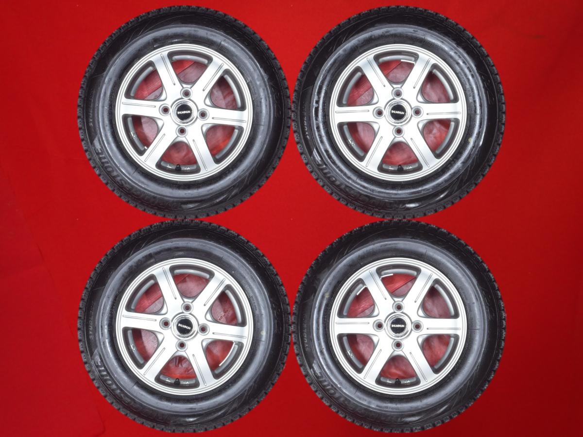 ブリヂストン ブリザック VRX2 BRIDGESTONE BLIZZAK VRX2 155/80R13 79Q 6スポークタイプ 1P 4.5Jx13 +35 4/100 ガンメタ系 ランサー ミラージュ アスティ ミラージュ モダーク パッソ プラッツ ブーン ミラージュ ヴィッツ