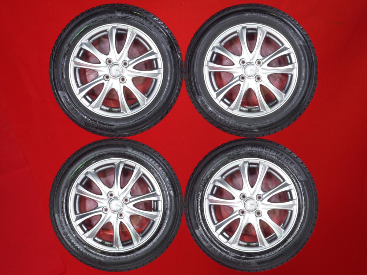 ヨコハマ プラクティバ アイス BP02 YOKOHAMA PRACTIVA ICE BP02 175/65R15 84Q 5Wスポークタイプ 1P 5.5Jx15 +42 4/100 ガンメタ系 スイフト フィット ハイブリッド マイクラC+C アクア カローラ フィールダー ヴィッツ フィット イグニス フィット シャトル キューブ カロ