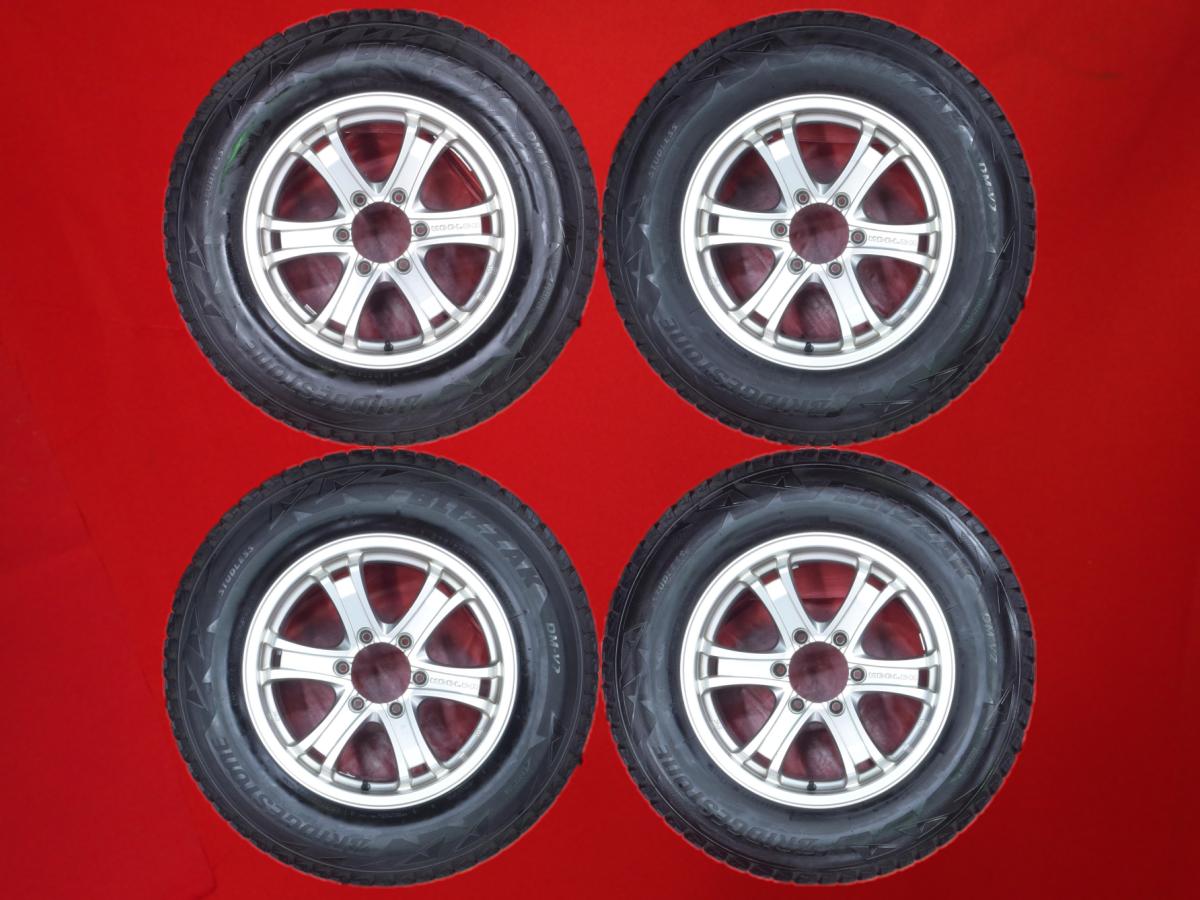 ブリヂストン ブリザック DM-V2 BRIDGESTONE BLIZZAK DM-V2 265/65R17 112Q 6スポークタイプ 1P 7.5Jx17 +25 6/139.7 シルバー(銀色)系 ハイラックス ランドクルーザー プラド ハイラックスサーフ|中古タイヤ・ホイールの太平タイヤ