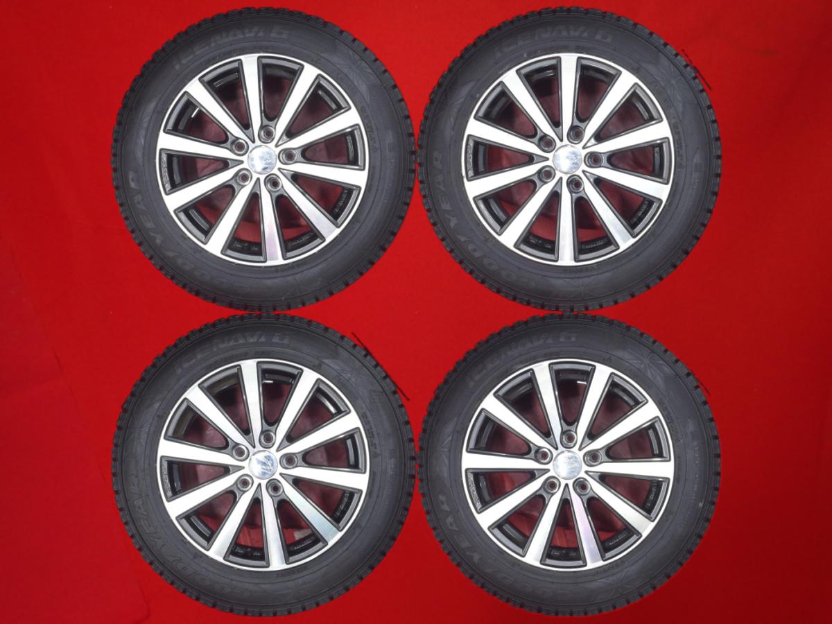グッドイヤー アイスナビ 6 GOODYEAR ICENAVI 6 195/65R16 92Q 5Wスポークタイプ 1P 6.5Jx16 +38 5/114.3 ガンメタポリッシュ(ガンメタ&ポリッシュ) プリウス|中古タイヤ・ホイールの太平タイヤ