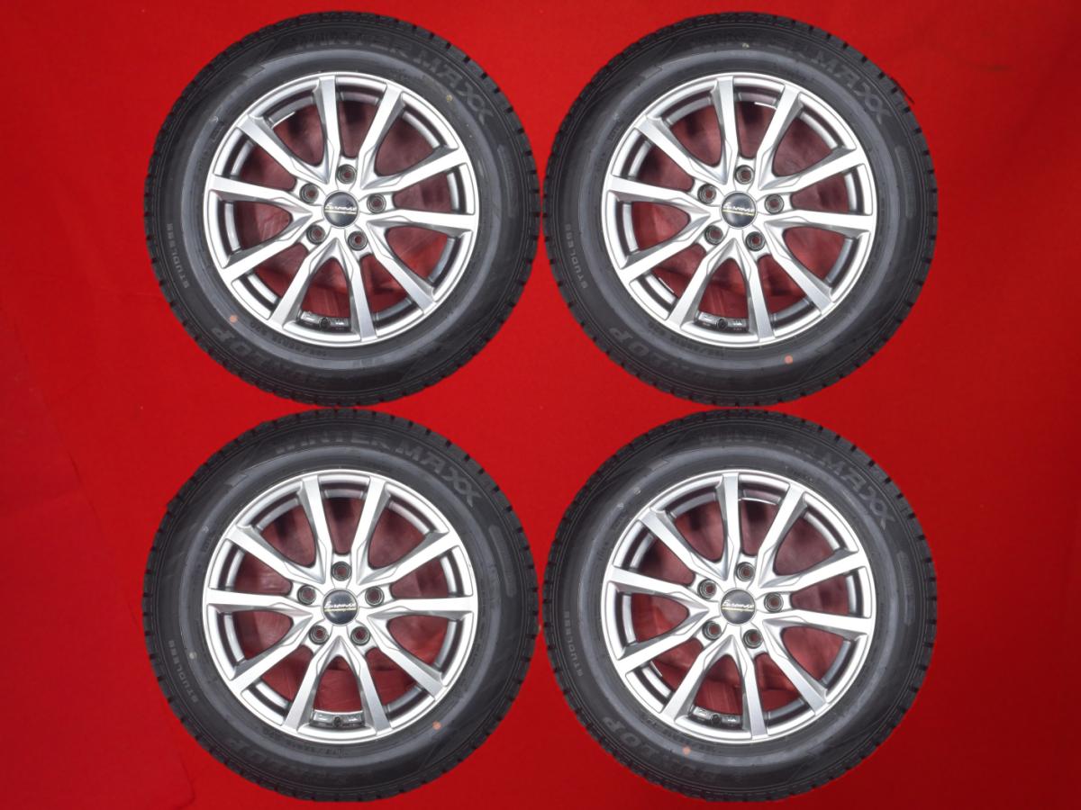 ダンロップ ウィンターマックス 02 WM02 DUNLOP WINTER MAXX 02 WM02 195/65R16 92Q 5Wスポークタイプ 1P 6.5Jx16 +38 5/114.3 シルバー(銀色)系 プリウス｜中古タイヤ・ホイールの太平タイヤ