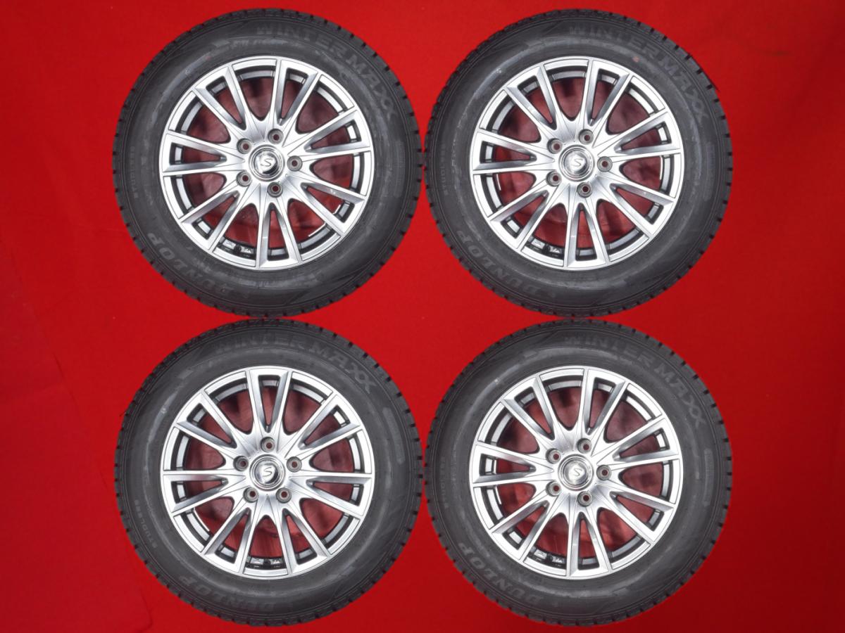 ダンロップ ウィンターマックス 02 WM02 DUNLOP WINTER MAXX 02 WM02 195/65R16 92Q 7Wスポークタイプ 1P 6.5Jx16 +35 5/114.3 ガンメタ系 プリウス|中古タイヤ・ホイールの太平タイヤ