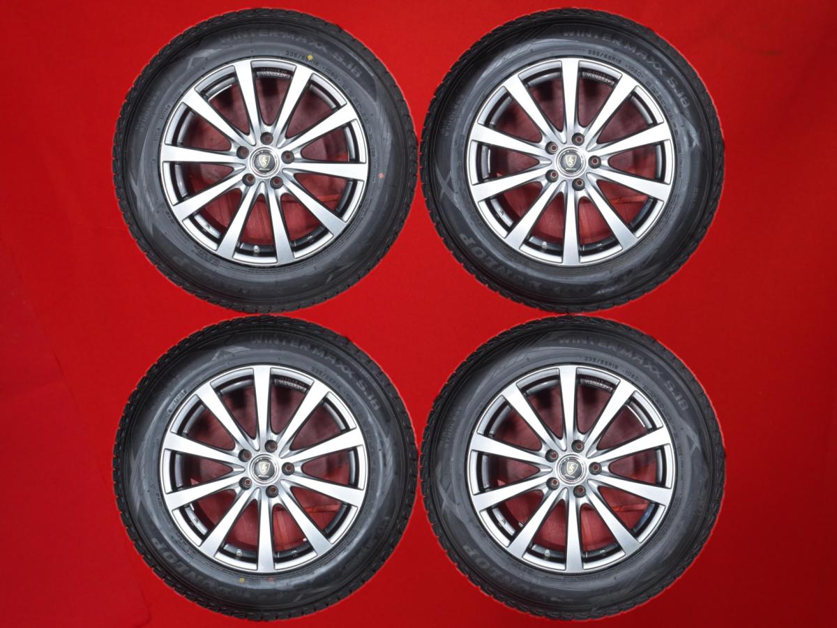 ダンロップ ウィンターマックス SJ8 DUNLOP WINTER MAXX SJ8 235/65R18 106Q 10スポークタイプ 1P 8Jx18 +35 5/114.3 ガンメタ系 RX200t|中古タイヤ・ホイールの太平タイヤ