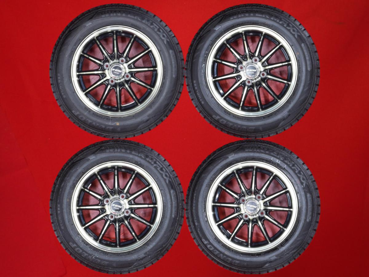 ダンロップ ウィンターマックス 02 WM02 DUNLOP WINTER MAXX 02 WM02 175/70R14 84Q 12スポークタイプ 1P 5.5Jx14 +40 4/100 ブラックポリッシュ(ブラック&ポリッシュ) ディンゴ カローラ ランクス ポルテ ウイングロード カローラ ランサー セディア アレックス ランサー