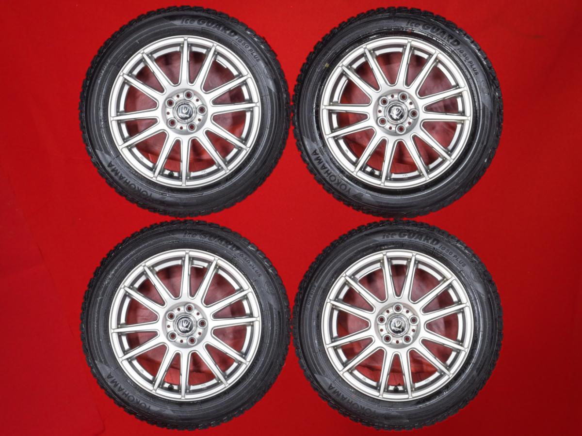 ヨコハマ アイスガード 5 プラス iG50 YOKOHAMA iceGUARD 5 PLUS iG50 195/60R16 89Q 6Wスポークタイプ 1P 6Jx16 +45 5/100 ガンメタ系 ウィッシュ