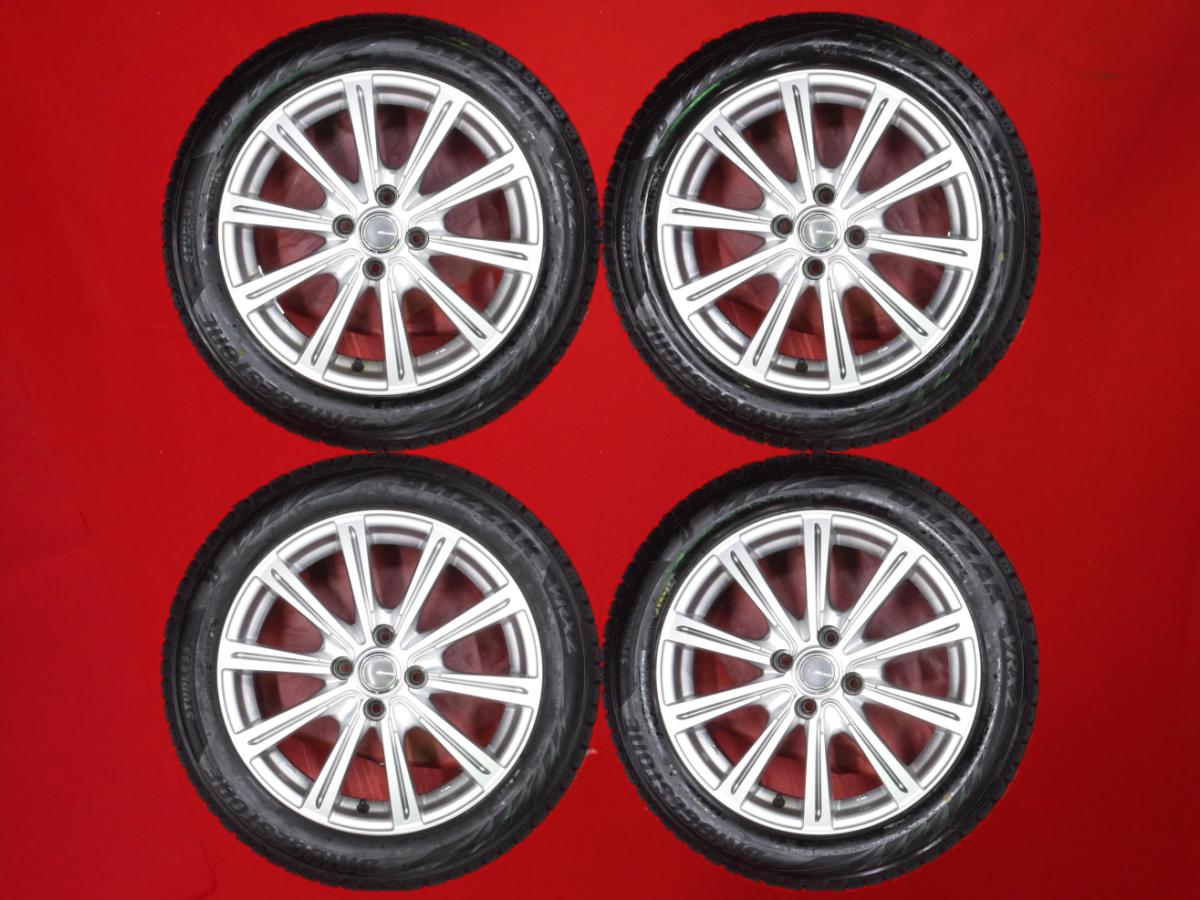 ブリヂストン ブリザック VRX2 BRIDGESTONE BLIZZAK VRX2 185/55R16 83Q 10スポークタイプ 1P 6Jx16 +42 4/100 シルバー(銀色)系 フィット ハイブリッド カローラ フィールダー ヴィッツ ヤリス スプラッシュ フィット バレーノ スイフト カローラ iQ|中古タイヤ・ホイールの太平タイヤ