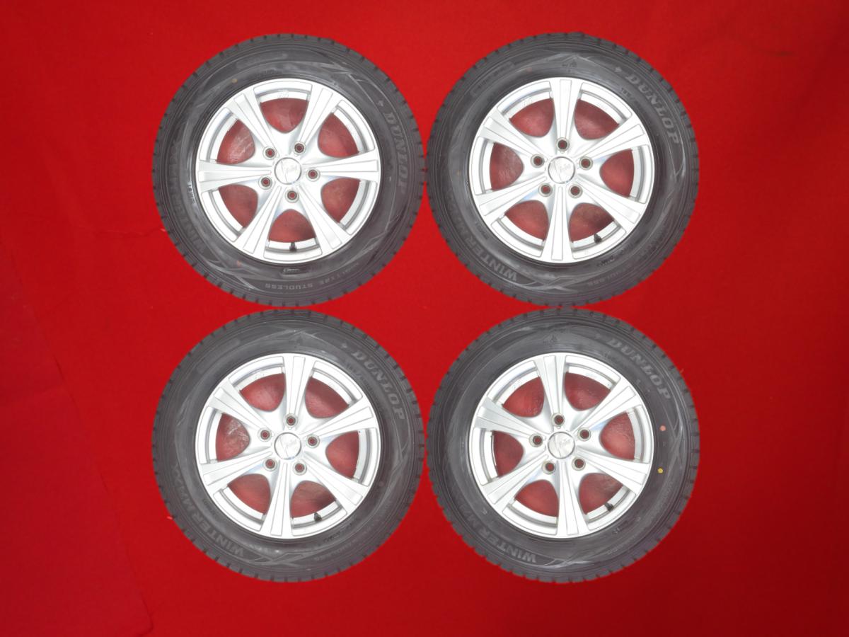 ダンロップ ウィンターマックス 01 WM01 DUNLOP WINTER MAXX 01 WM01 195/65R15 91Q 6スポークタイプ 1P 6Jx15 +53 5/114.3 シルバー(銀色)系 アコード アクセラ ヴォクシー エスクァイア ミレーニア クレスタ ステップワゴン アヴァンシア クラウン セダン ノア アコード｜中古タイヤ・ホイールの太平タイヤ