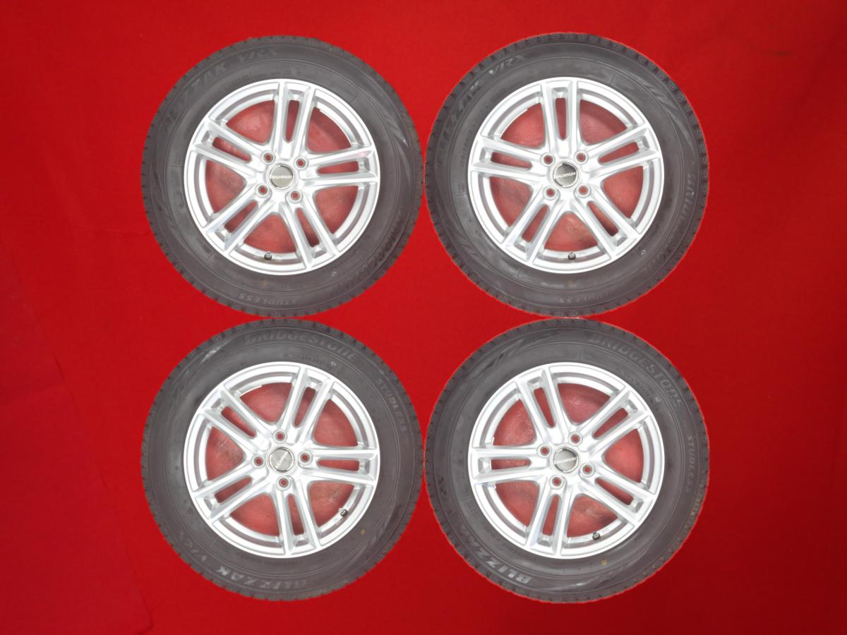 ブリヂストン ブリザック VRX BRIDGESTONE BLIZZAK VRX 175/65R15 84Q 5Wスポークタイプ 1P 5.5Jx15 +45 4/100 シルバー(銀色)系 キューブ カローラ アクシオ イグニス フィット バレーノ グレイス インサイト フィット ハイブリッド マイクラC+C スイフト カローラ iQ カロ