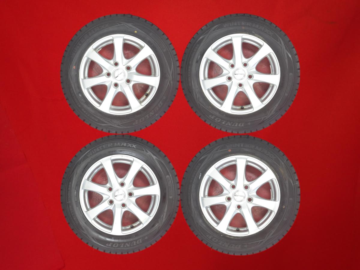 ダンロップ ウィンターマックス 01 WM01 DUNLOP WINTER MAXX 01 WM01 195/65R15 91Q 7スポークタイプ 1P 6Jx15 +53 5/114.3 シルバー(銀色)系 プログレ センティア プレマシー S-MX マークII ステップワゴン スパーダ アイシス ラフェスタ ハイウェイスター リバティ アコー