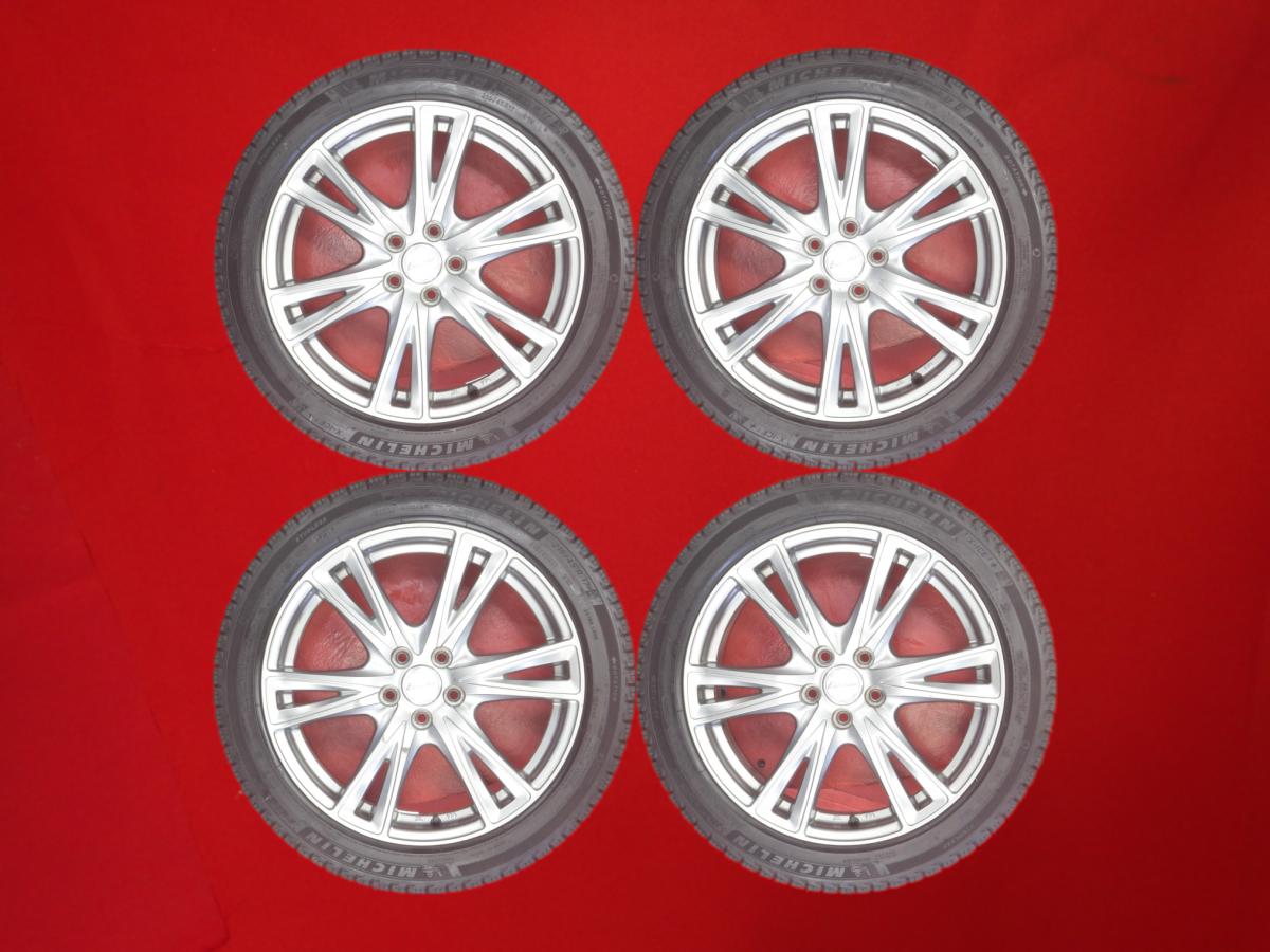 ミシュラン X-ICE3 プラス MICHELIN X-ICE3+ 215/45R17 91H 6Wスポークタイプ 1P 7Jx17 +50 5/100 ガンメタ系 プリウス レガシィ B4 カルディナ ビスタ オーパ アベンシス ワゴン レガシィ ツーリング ワゴン ビスタ アルデオ プリウスPHV インプレッサ アネシス インプレ｜中古タイヤ・ホイールの太平タイヤ