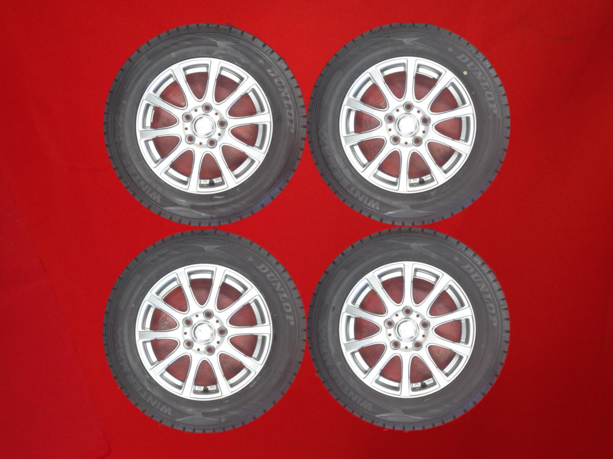 ダンロップ ウィンターマックス 02 WM02 DUNLOP WINTER MAXX 02 WM02 195/65R15 91Q 10スポークタイプ 1P 6Jx15 +53 5/114.3 シルバー(銀色)系 リバティ アテンザ エスクァイア ミレーニア クレスタ アヴァンシア ステップワゴン クラウン セダン ノア アコード ワゴン プロ