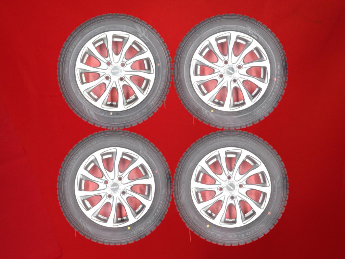 オートバックス ノーストレック N3i AUTOBACS NORTHTRECK N3i 175/65R14 82Q 10エアロスポークタイプ 1P 5.5Jx14 +45 4/100 ガンメタ系 ウィル サイファ シビック ヴィッツ コルト プラス デミオ サニールキノ ファンカーゴ NXクーペ キューブ キュービック CR-X デルソル