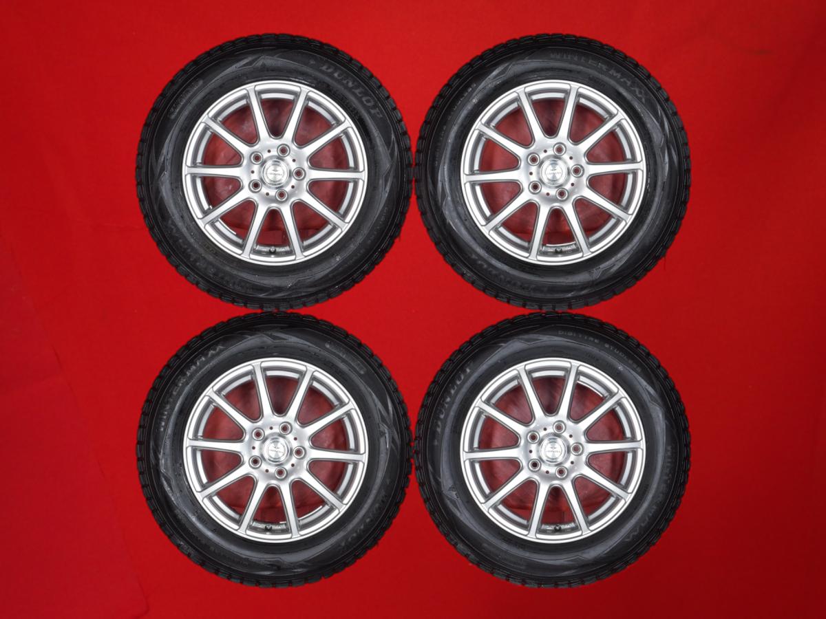ダンロップ ウィンター MAXX 01(WM01) DUNLOP WINTER MAXX 01 215/65R16 98Q 10スポークタイプ 1P 6.5Jx16 +40 5/114.3 シルバー(銀色)系 C-HR カローラ クロス CR-V エルグランド パジェロ イオ MPV エクストレイル アルファード エスティマ クロスロード ヴェルファイア画像