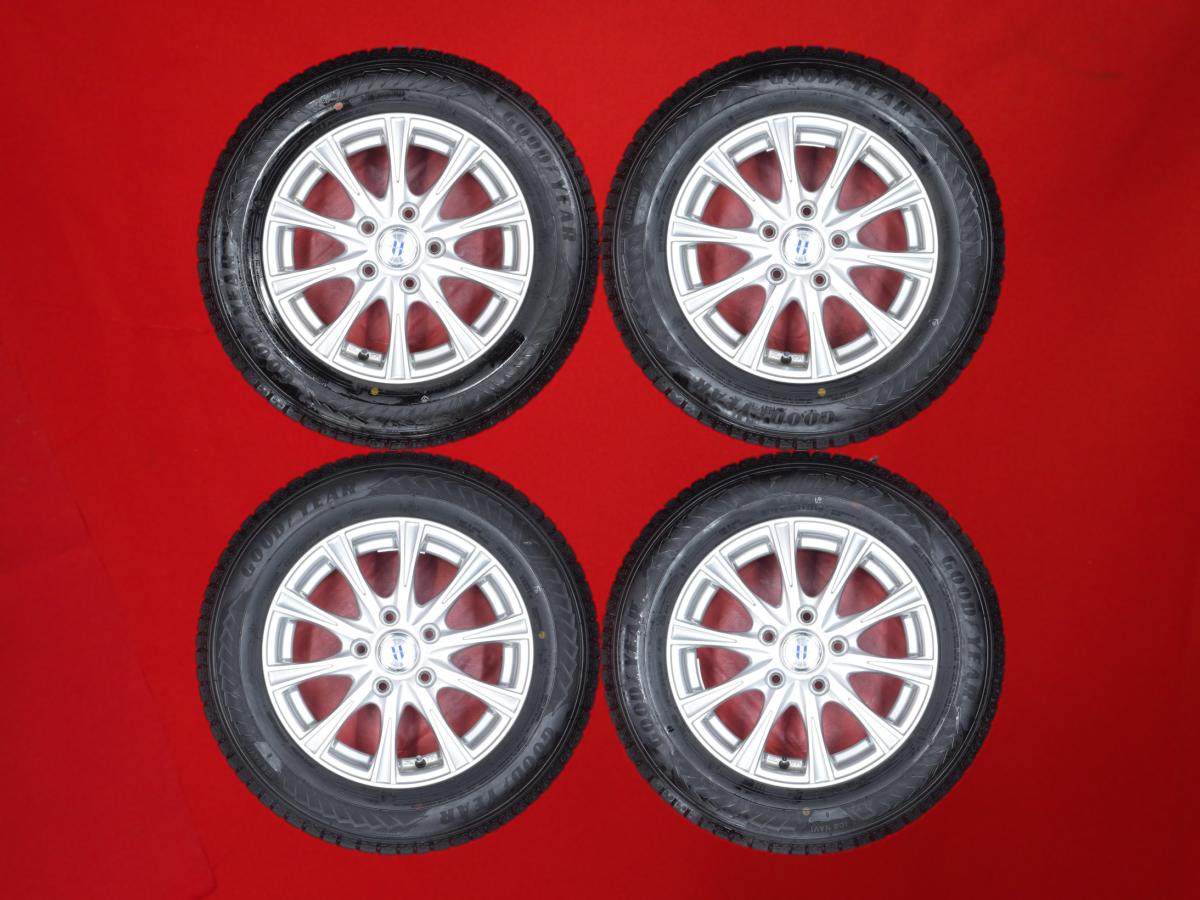グッドイヤー アイスナビ 8 GOODYEAR ICENAVI 8 195/65R15 91Q 10スポークタイプ 1P 6Jx15 +53 5/114.3 シルバー(銀色)系 クラウン セダン ノア アテンザ アクセラ エスクァイア ヴォクシー マークII プレマシー アイシス プログレ クレスタ ステップワゴン|中古タイヤ・ホイールの太平タイヤ