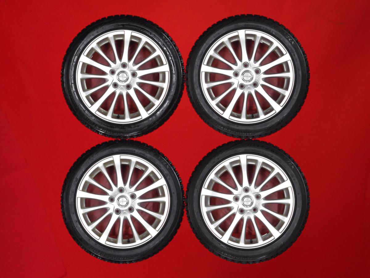 ブリヂストン ブリザック VRX BRIDGESTONE BLIZZAK VRX 205/50R17 89Q 10Wスポークタイプ 1P 7Jx17 +55 5/114.3 シルバー(銀色)系 プレマシー アクセラ SX4 SX4 セダン アクセラ スポーツ|中古タイヤ・ホイールの太平タイヤ