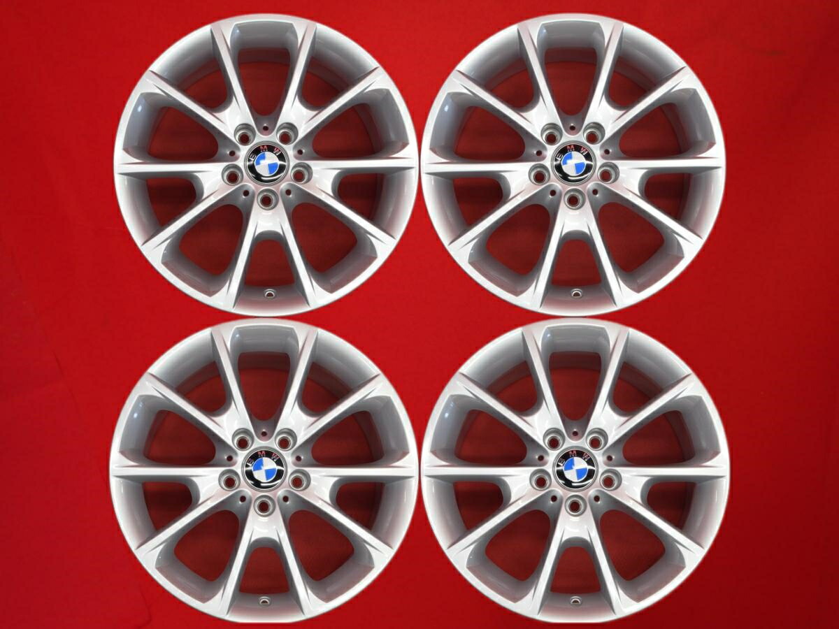 BMW 3シリーズ F30 F31 純正 Vスポーク スタイリング 398 8/8.5Jx18 +34 5/120 シルバー(銀色)系 3シリーズ セダン 3シリーズ ツーリング
