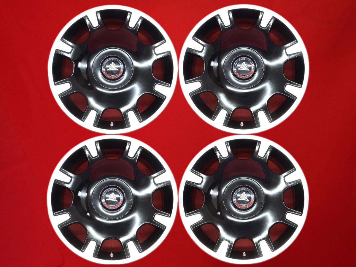 AUTOCOUTURE(オートクチュール) クレセント 8Jx18 +46 5/112 114.3 ブラックポリッシュ(ブラック&ポリッシュ) ブラック(黒色)系 ZR-V C-HR マツダ3 ハッチバック ES330 クラウン アスリート UX200 CX-3 カムリ クラウン ロイヤル