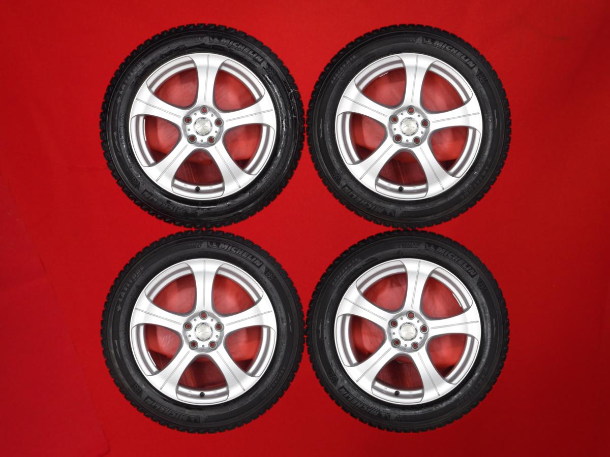 ミシュラン ラティチュード X-ICE XI2 MICHELIN LATITUDE X-ICE XI2 235/55R18 100T 5スポークタイプ 1P 7.5Jx18 +38 5/114.3 シルバー(銀色)系 エスクード ハリアー RAV4 ヴァンガード|中古タイヤ・ホイールの太平タイヤ